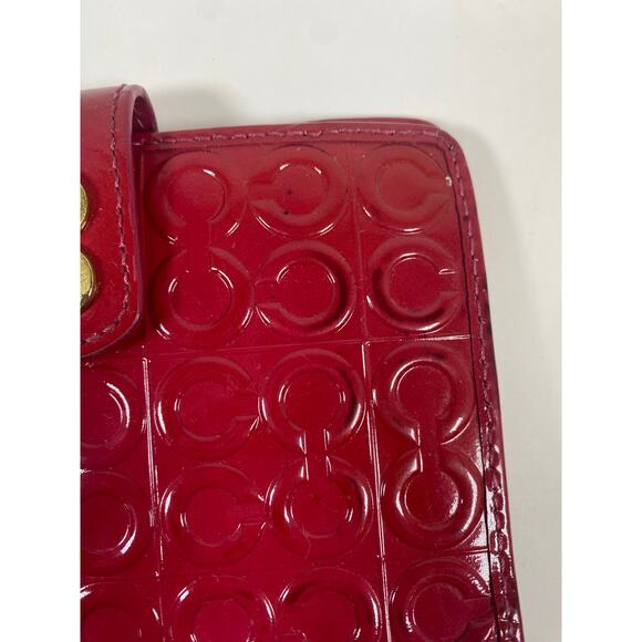 Coach Leather Wallet Red - Picture 4 of 9